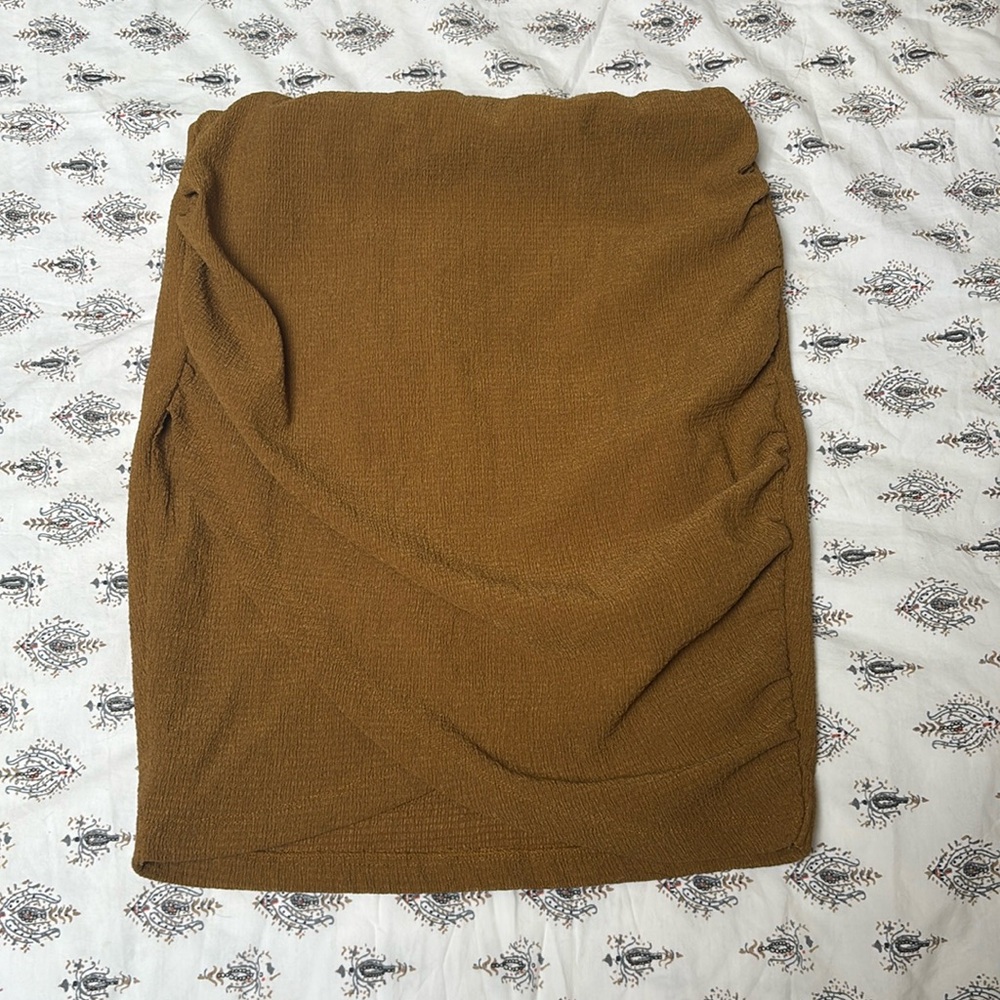 Free People Ruched mini skirt